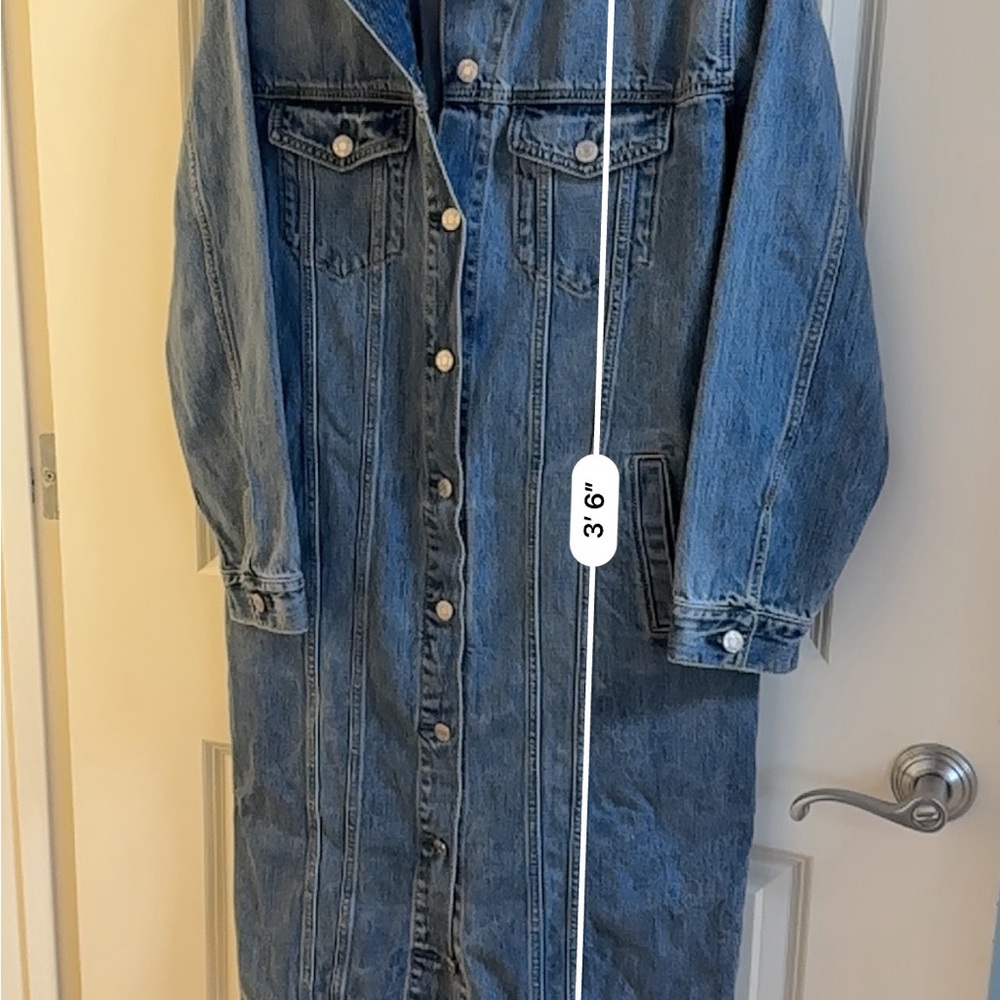 GAP Oversized Denim Long Jacket - Picture 3 of 3